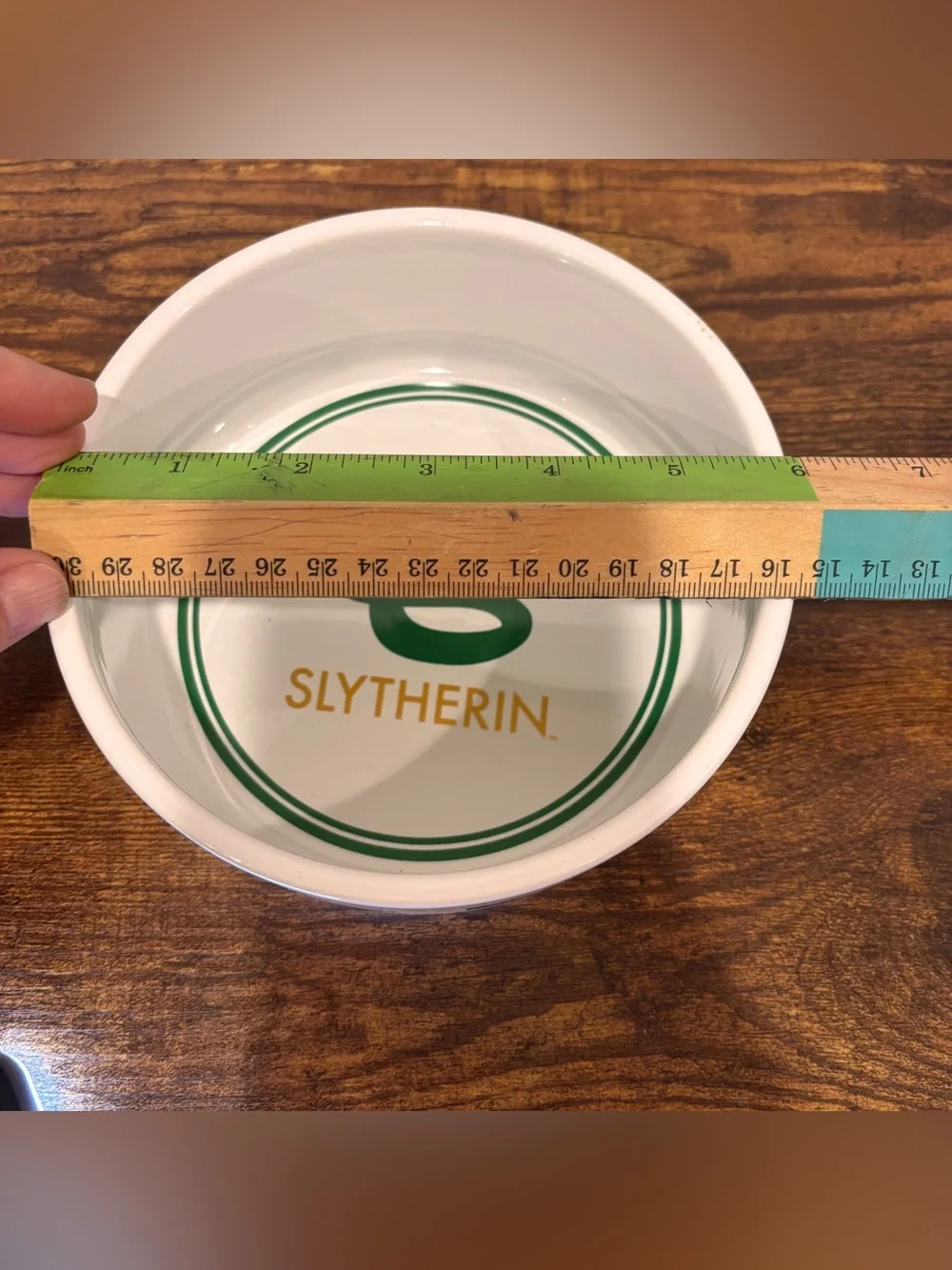 Harry Potter Slytherin Bowl Ceramic Pet Bowl for Dogs & Cats